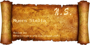Nyers Stella névjegykártya