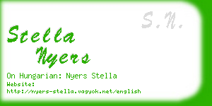 stella nyers business card